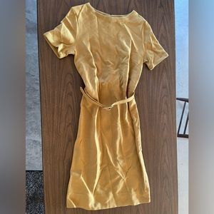Vintage 1970 golden brown dress